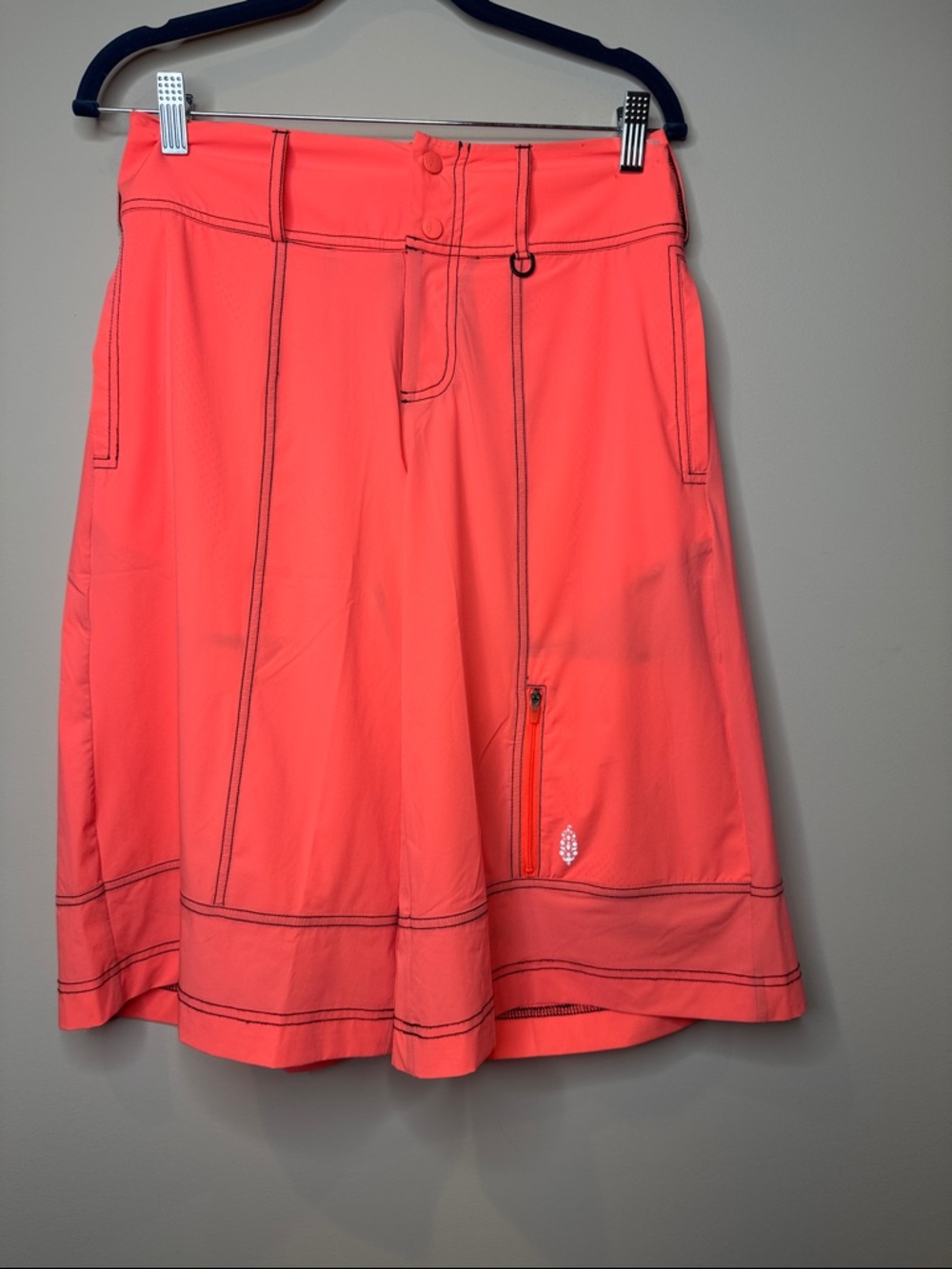 FP Movement Women Neon Coral Board Shorts Athleisure Beach Vacation Swim Size XS